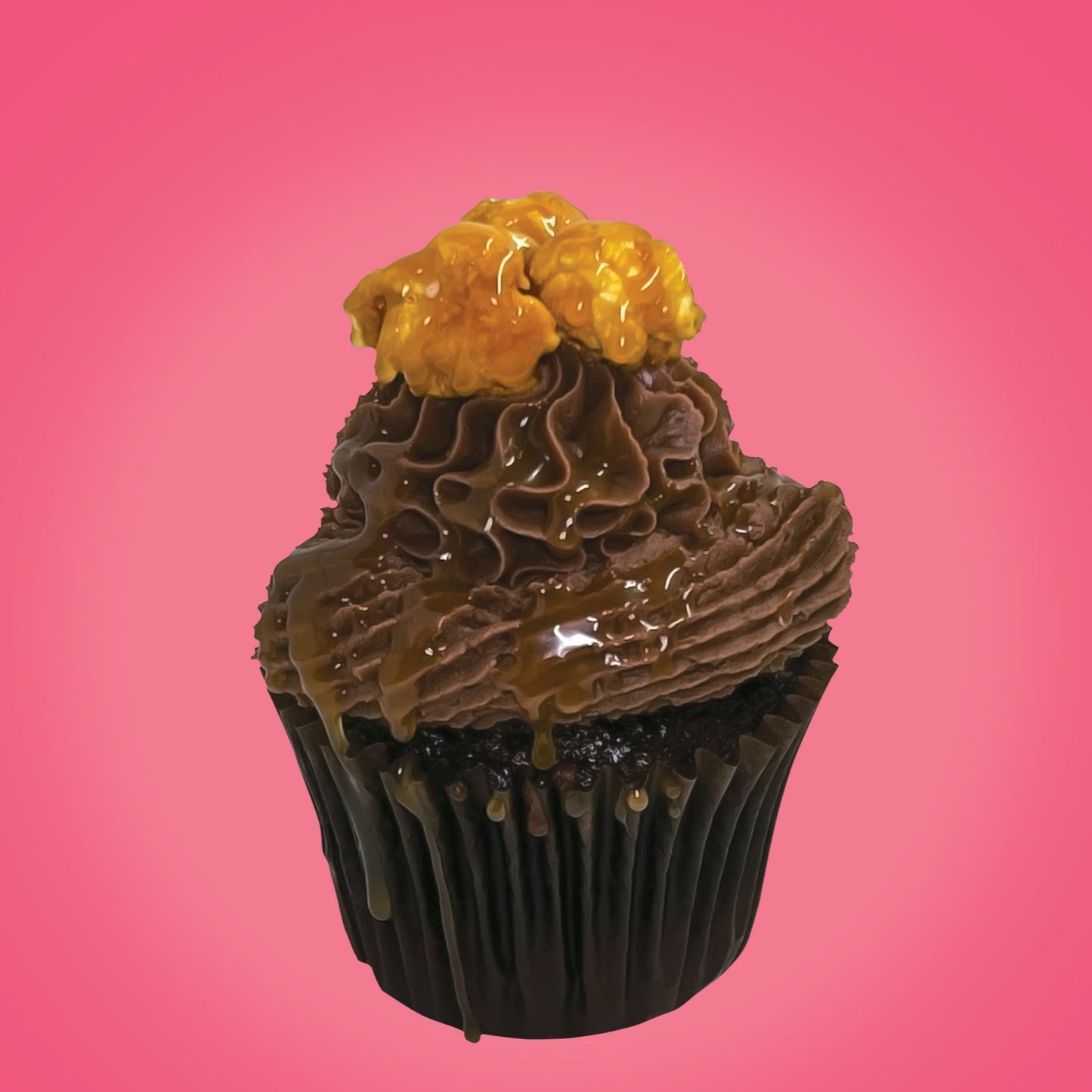 chocolate covered caramel cupcake from The Cupcake Lab in Atlanta, GA – rich chocolate cake with a gooey caramel center and ganache top
gourmet cupcake, chocolate caramel, rich cupcake, Atlanta dessert, The Cupcake Lab ATL