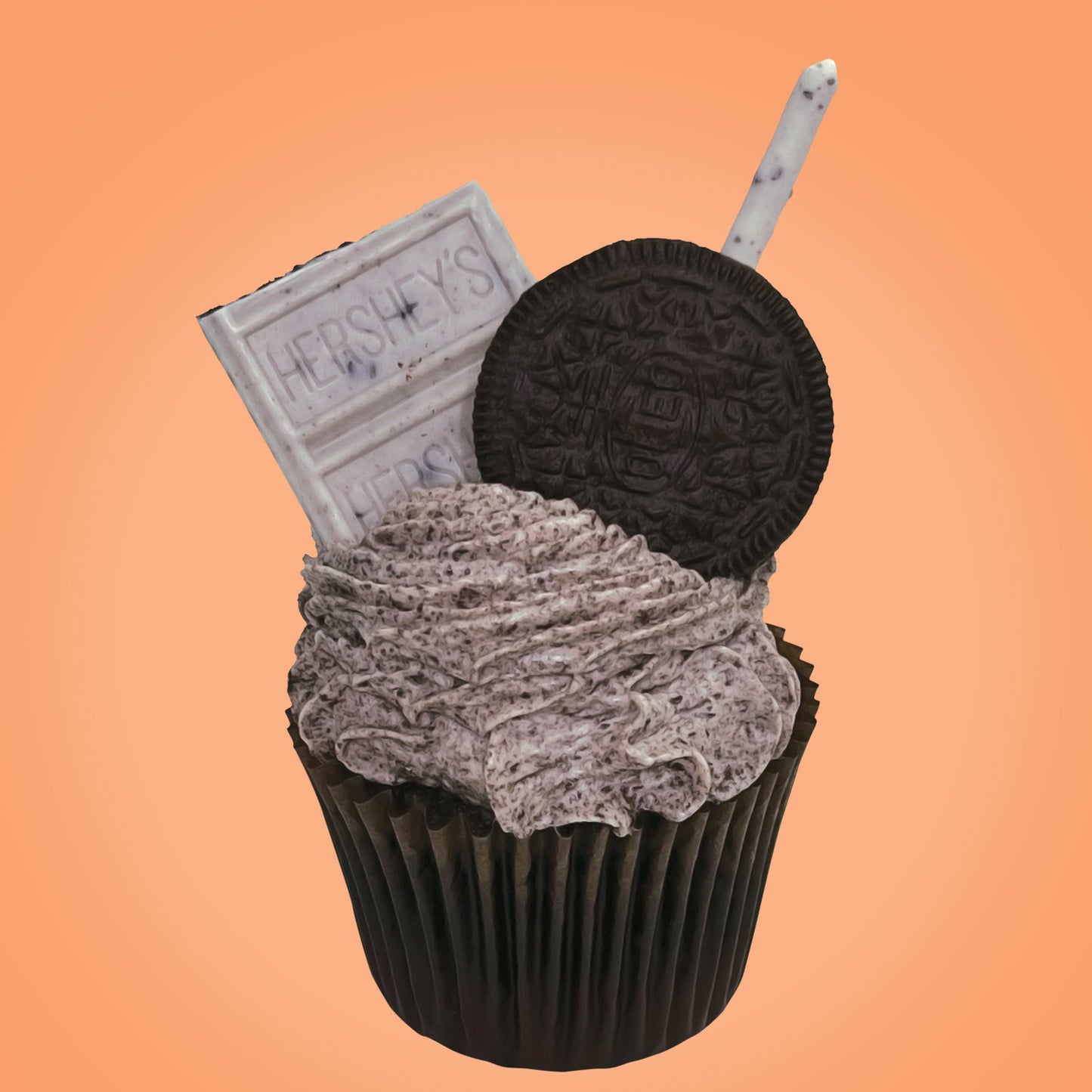 cookies and cream cupcake from The Cupcake Lab in Atlanta, GA – chocolate cupcake with Oreo-infused frosting and cookie topping
gourmet cupcake, cookies and cream, oreo cupcake, chocolate cupcake, The Cupcake Lab ATL
